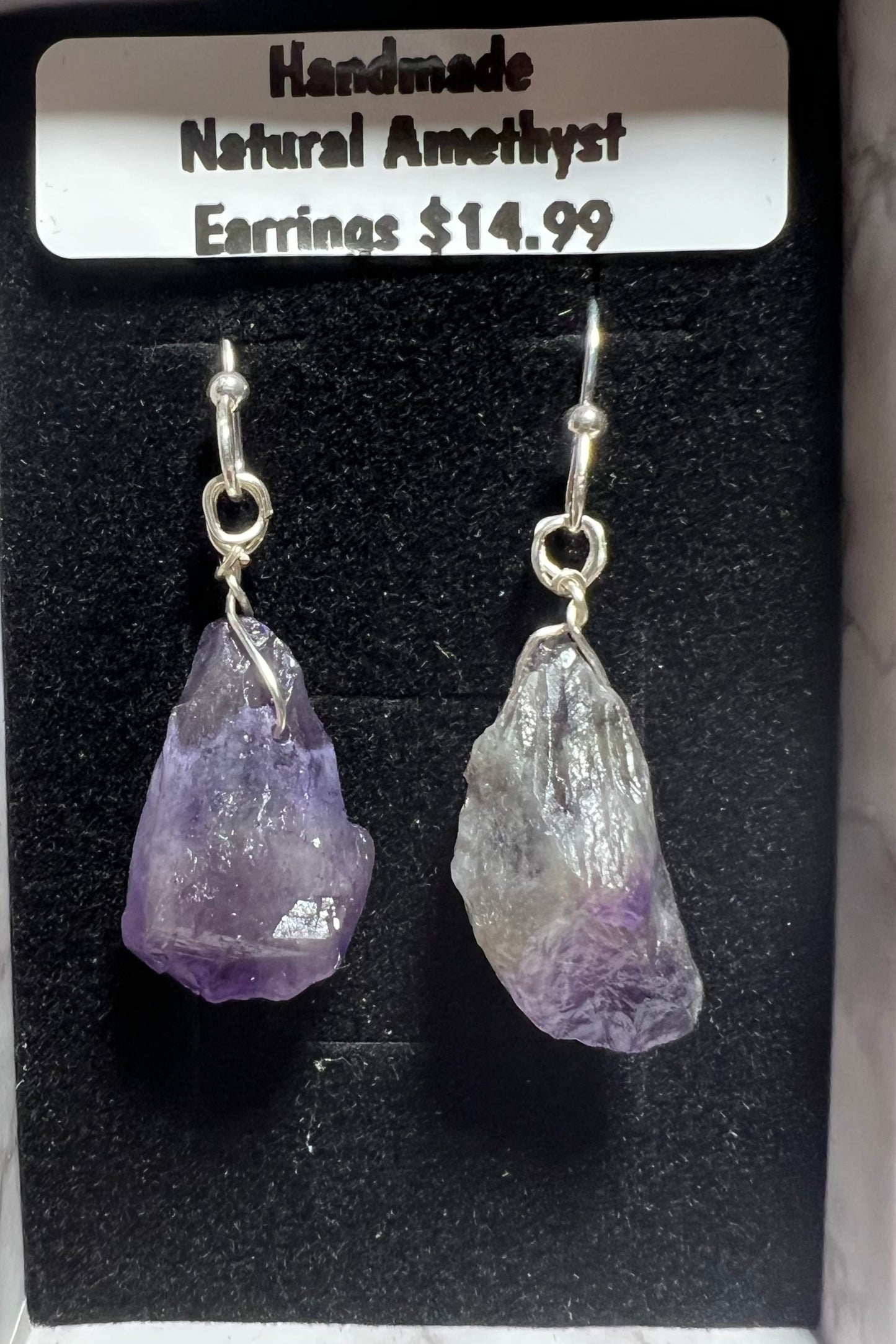 Handmade Natural Amethyst earrings (20)