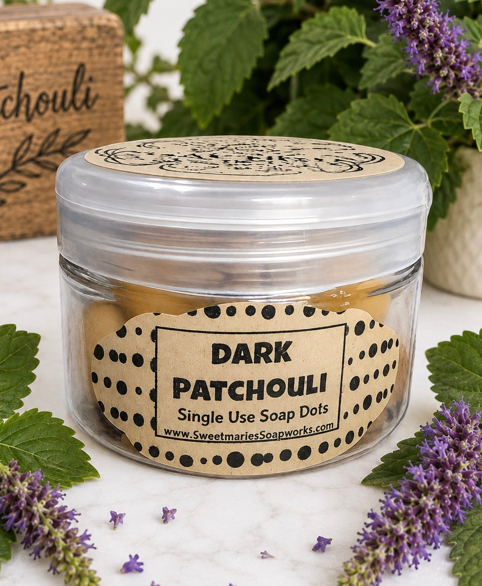 Dark Patchouli Soap Dots