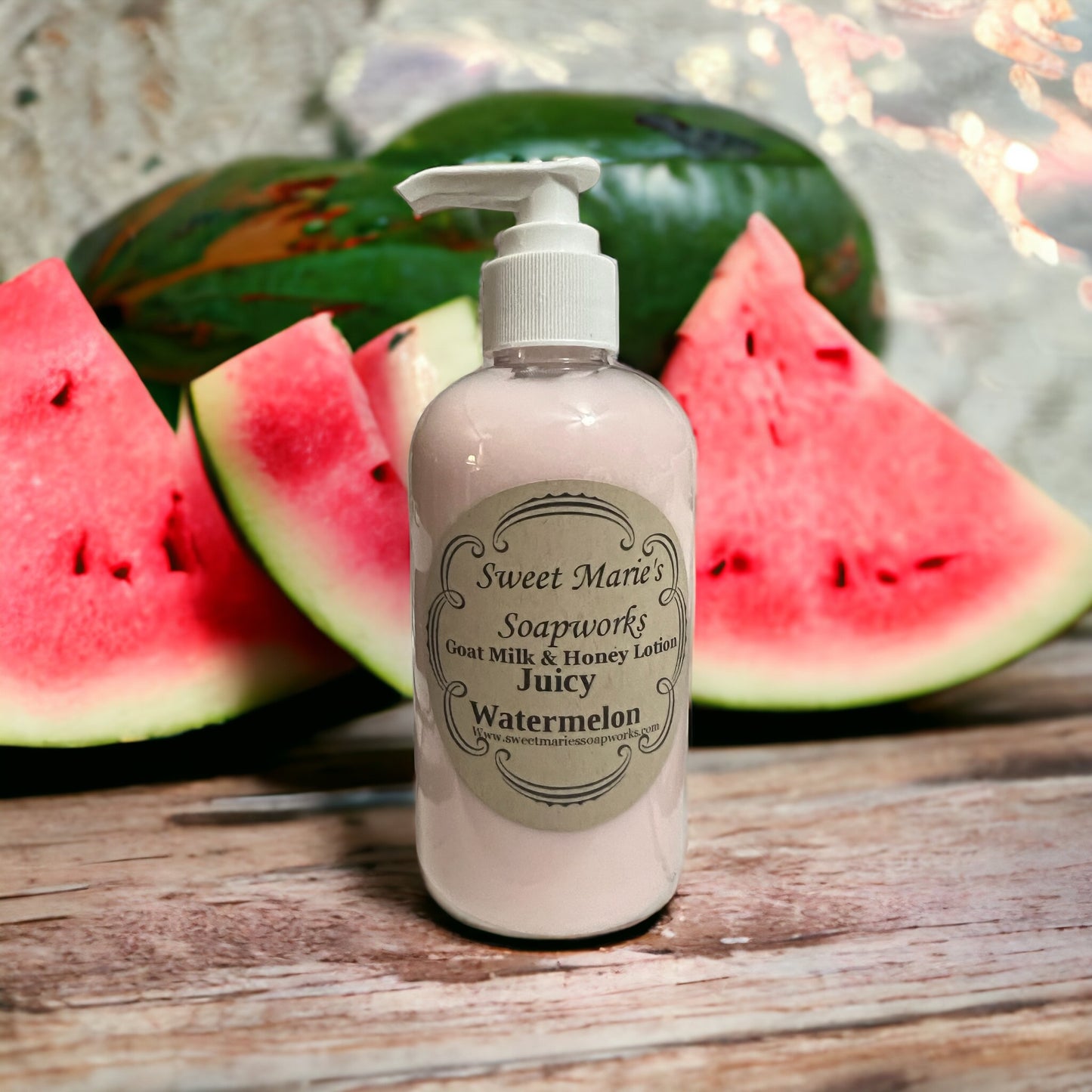 Juicy Watermelon Goat Milk Lotion (Large)