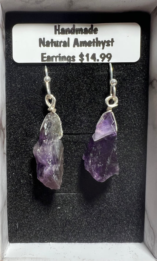 Handmade Natural Amethyst earrings (18)