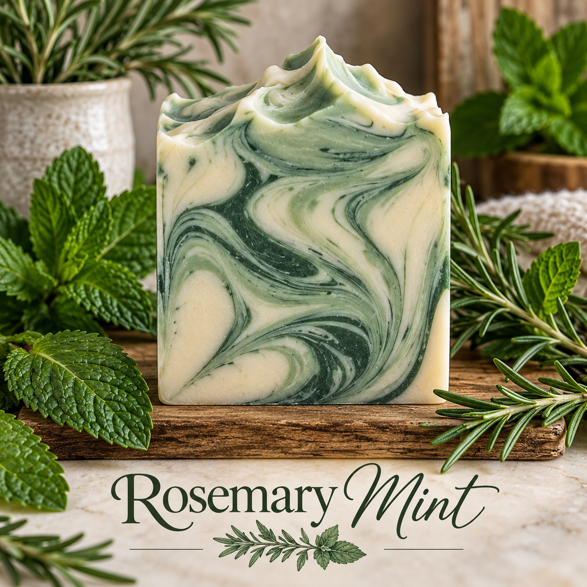 Rosemary Mint Goat Milk Soap