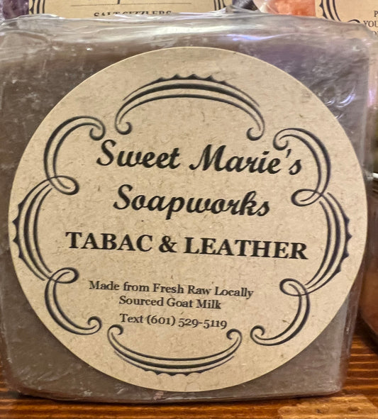 Tabac & Leather Goat Milk Soap