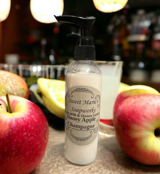 Honey Apple Champagne Goat Milk Lotion (Med)