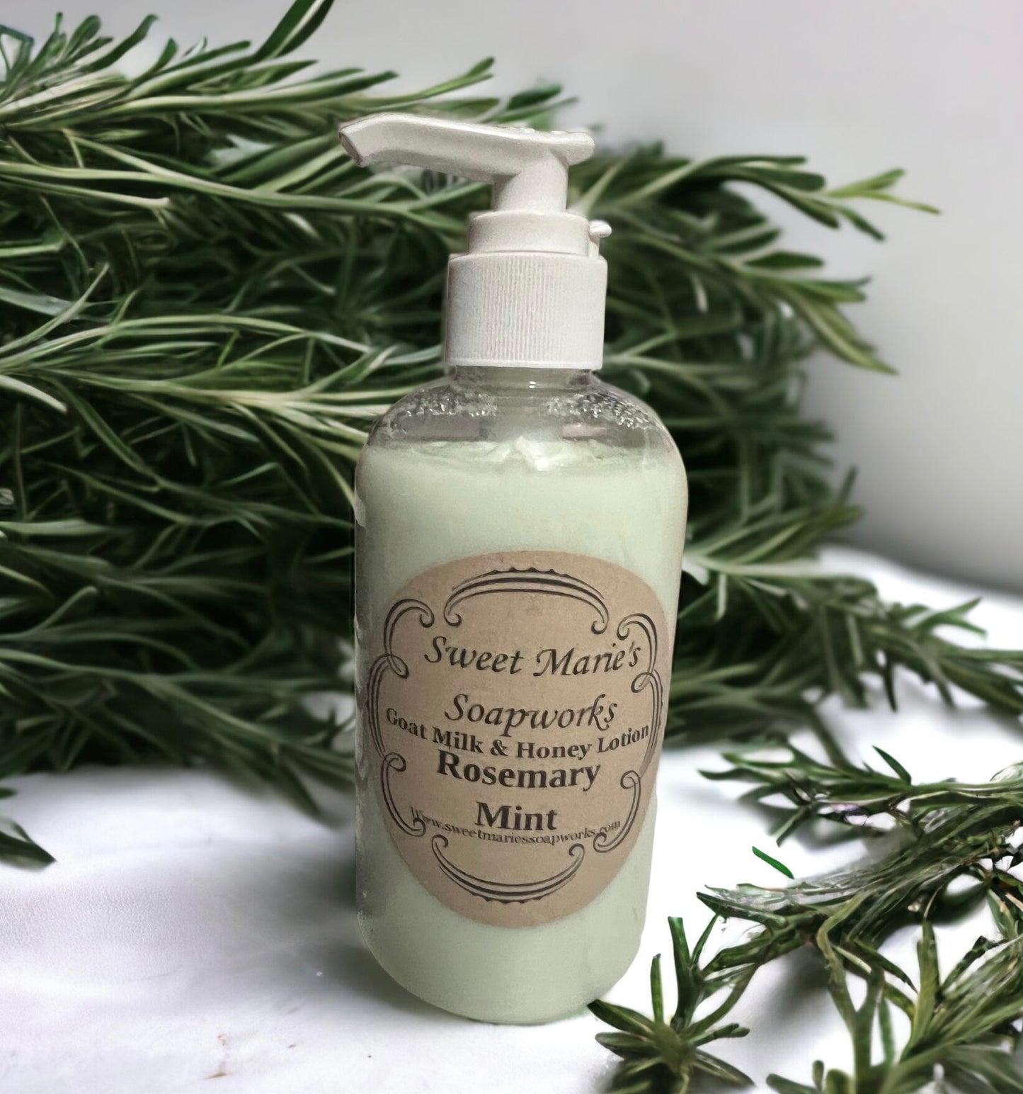 Rosemary Mint Goat Milk Lotion (large)