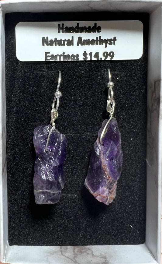 Handmade Natural Amethyst earrings (17)