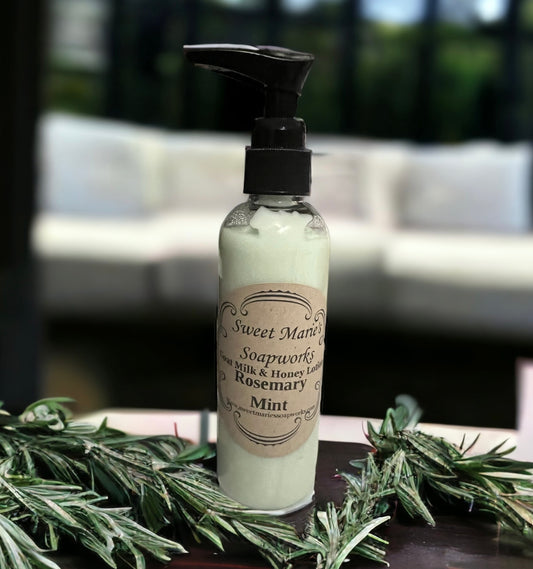 Rosemary Mint Goat Milk Lotion (Med)