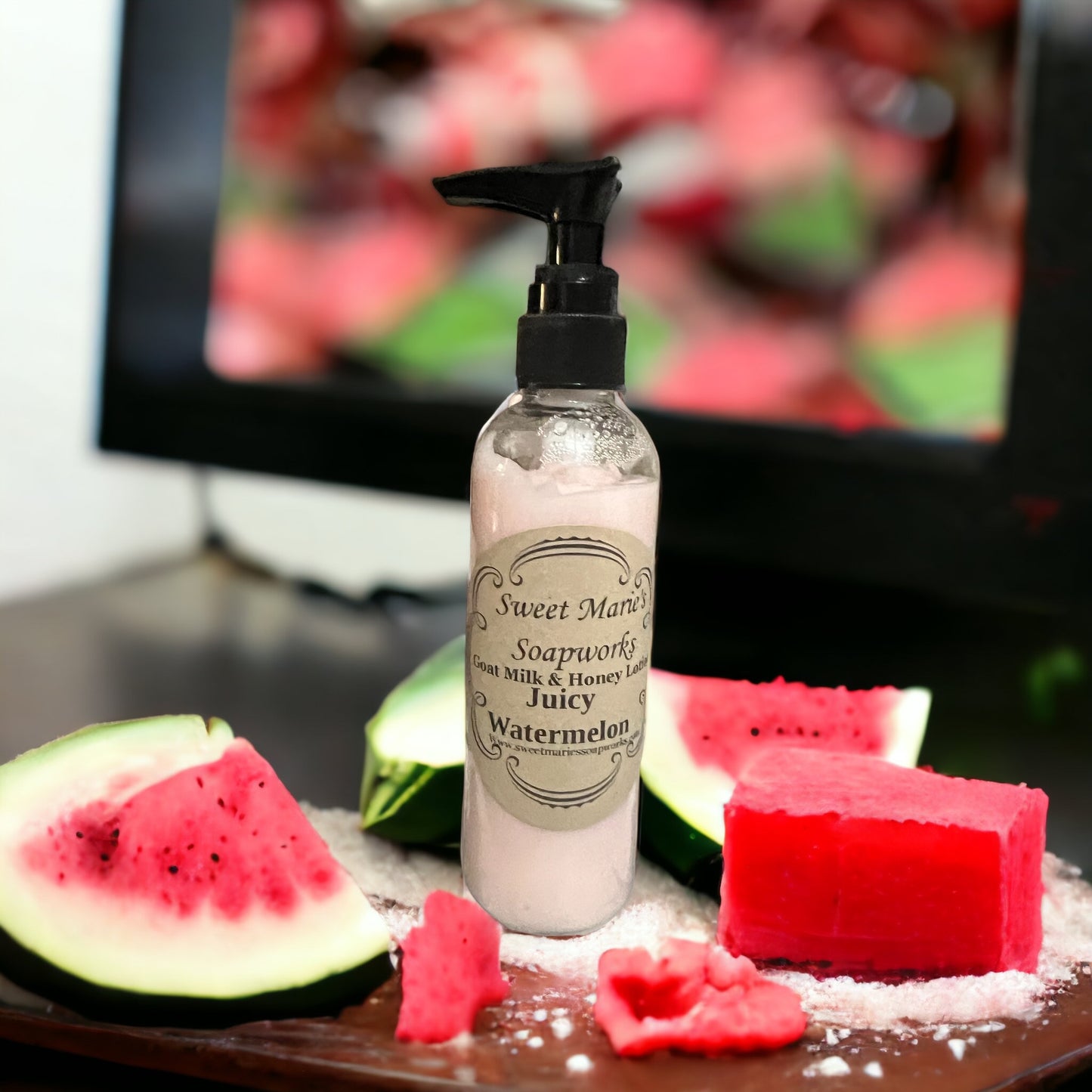 Juicy Watermelon Goat Milk Lotion (Med)