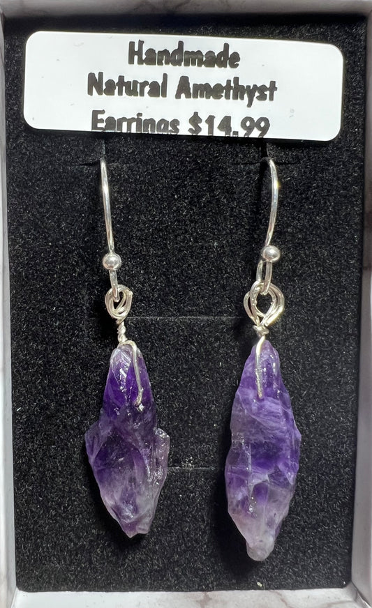 Handmade Natural Amethyst earrings (19)
