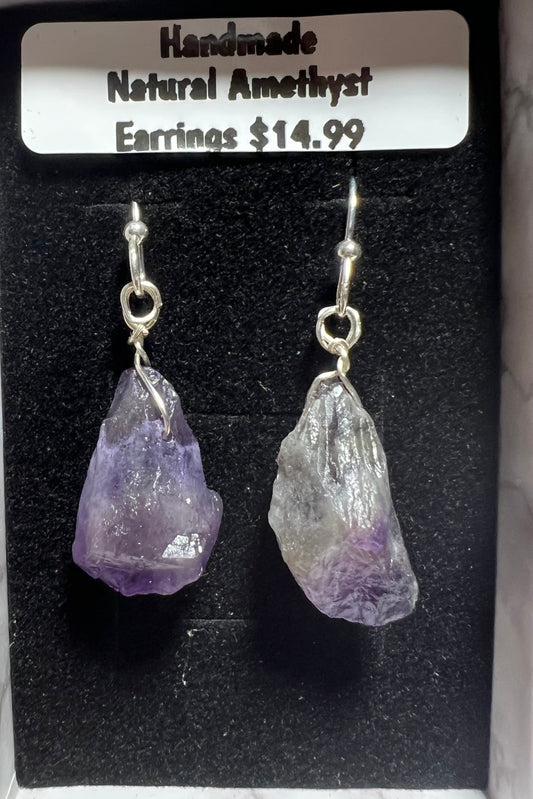 Handmade Natural Amethyst earrings (20)