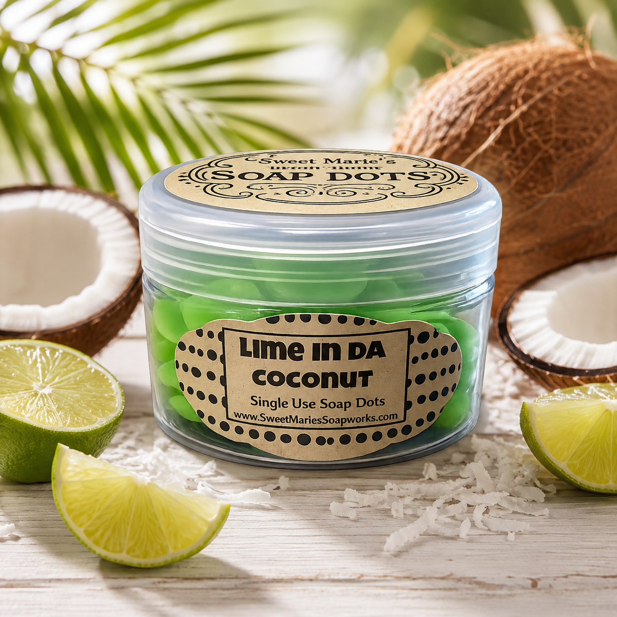 Lime in da Coconut Soap Dots